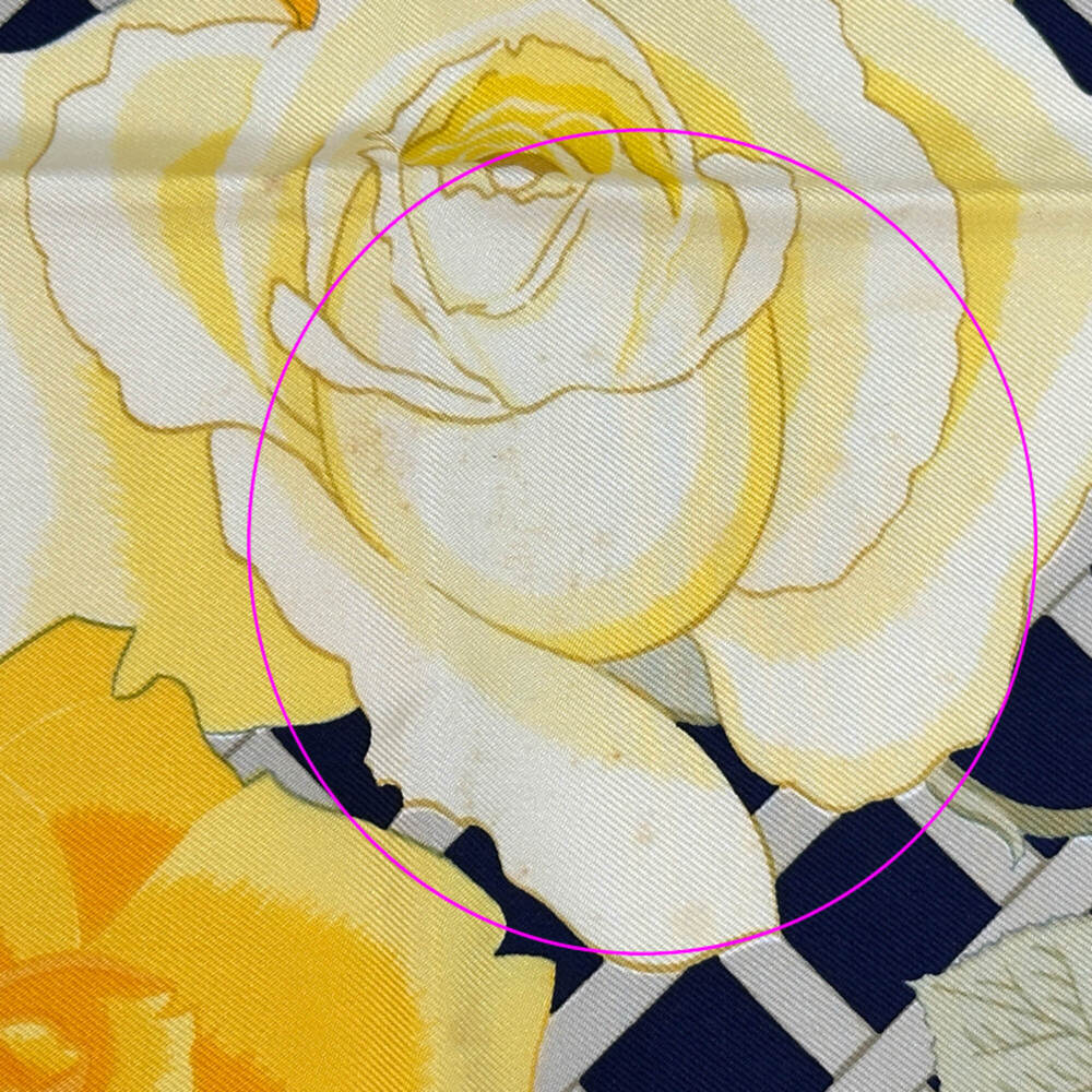 Hermes scarf/muffler, Carre 90, ROSRRAIE (Rose Garden), women's, brand name, ... - Picture 11 of 11